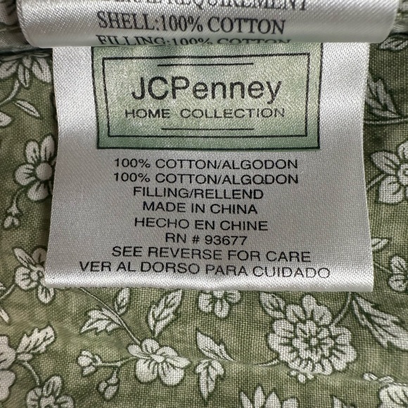 Vintage JCPenney 100% Cotton Handcrafted Quilt Pillow Case - Picture 6 of 8